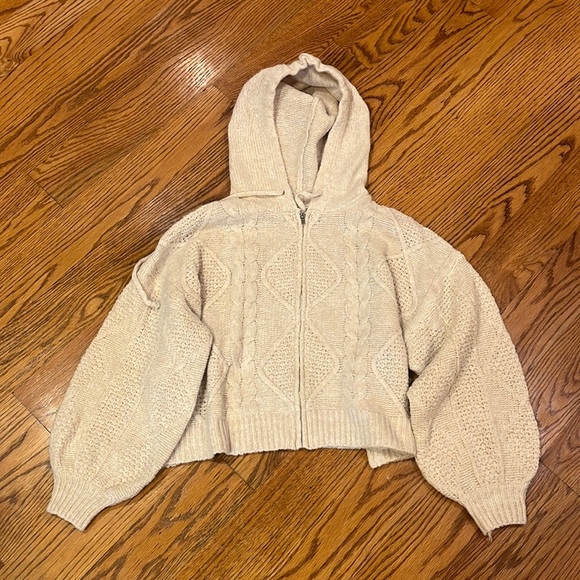 Sunday Stevens Woman’s Hooded Sweater Zip Up Size S/M - Picture 1 of 6
